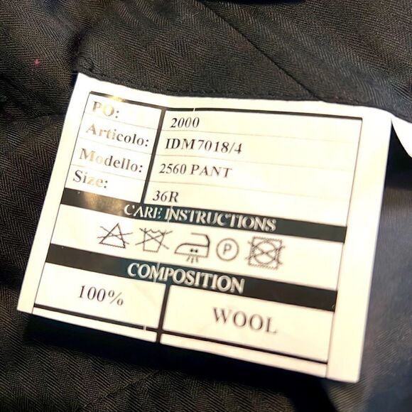 NWT Zanetti 36R Wool Pants  - Picture 6 of 12